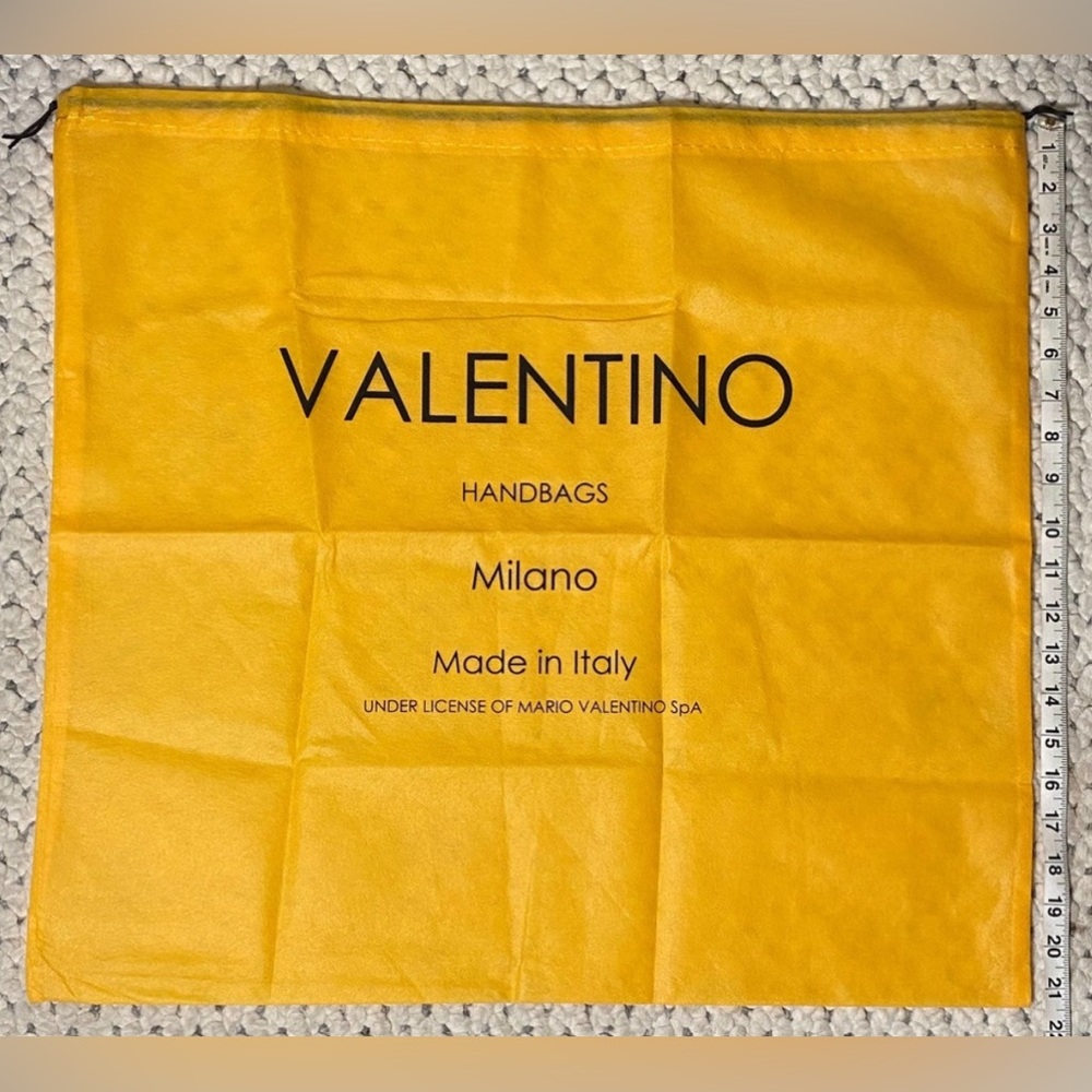 Valentino Milano tote leather satchel logo sleeper NEW made in Italy dust bag